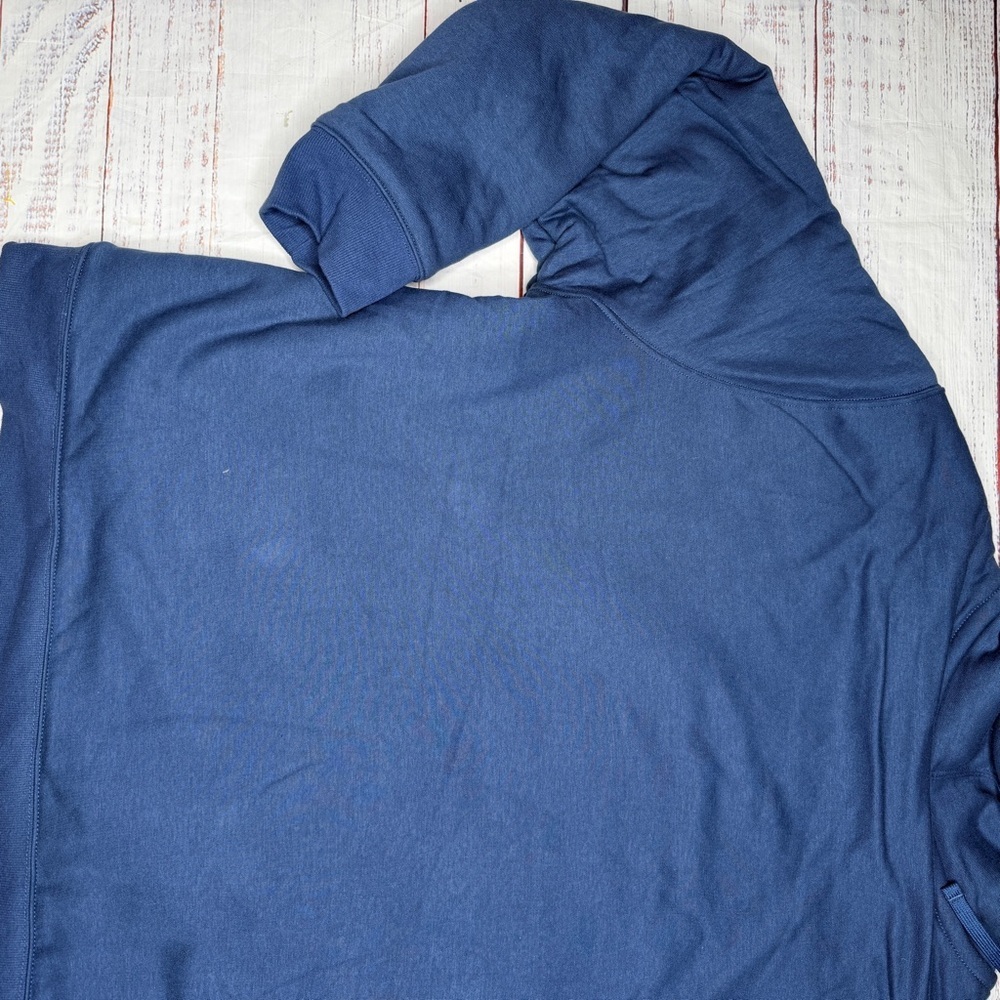 Eddie Bauer Blue Faux Shearling Lined Hoodie Size XXL - Picture 7 of 7